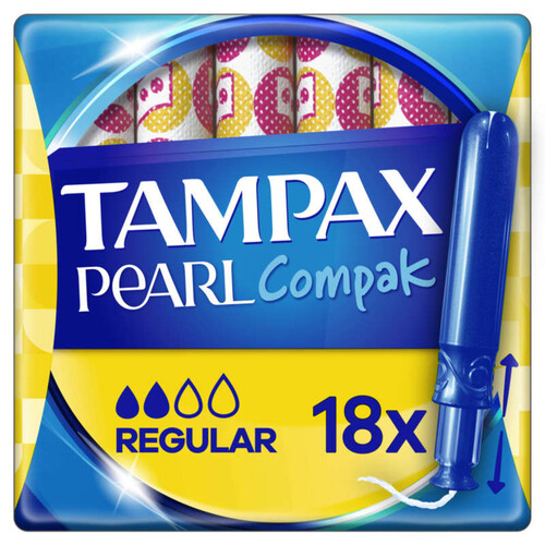 Tampax Pearl Compak Tampons Flux Régulier X18