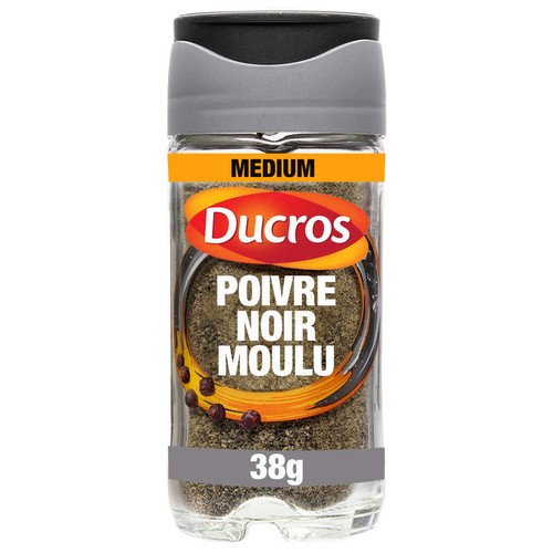 Ducros Poivre Noir Moulu Force Medium 38g