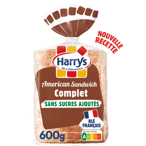 Harrys American sandwich complet sans sucres ajoutés 600g