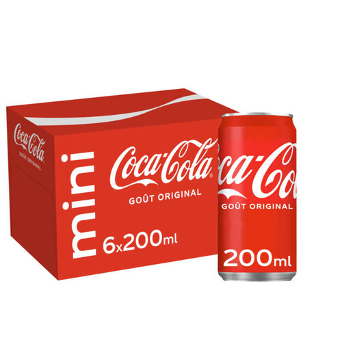 Coca-Cola Boite Slim Mini Frigo pack 6x20cl