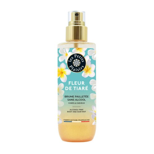 Les Petits Plaisirs Brume Pailletée Parfumée Fleur de Tiaré Sans Alcool 200ml