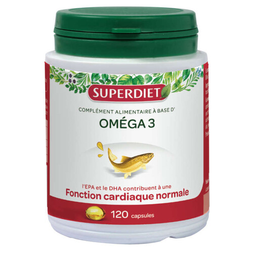 [Par Naturalia] Superdiet Complément alimentaire à base d'Oméga 3-120 capsules