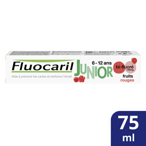 [Para] Fluocaril Dentifrice Junior 6-12 ans Fruits Rouges 75ml