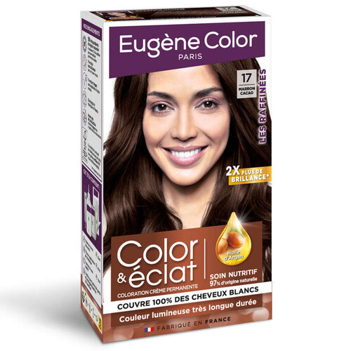 EUGENE COLOR Color& Eclat couleur marron cacao N°17 