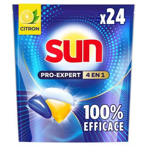 Sun Pro-Expert Capsules Lave-Vaisselle Citron x 24