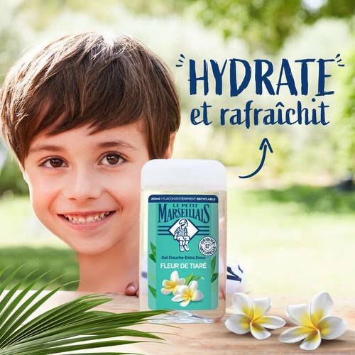 Le Petit Marseillais Gel Douche extra doux fleur de tiaré 250ml
