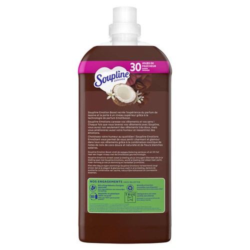 Soupline Adoucissant concentré 3D Fraicheur Coco 1,28L