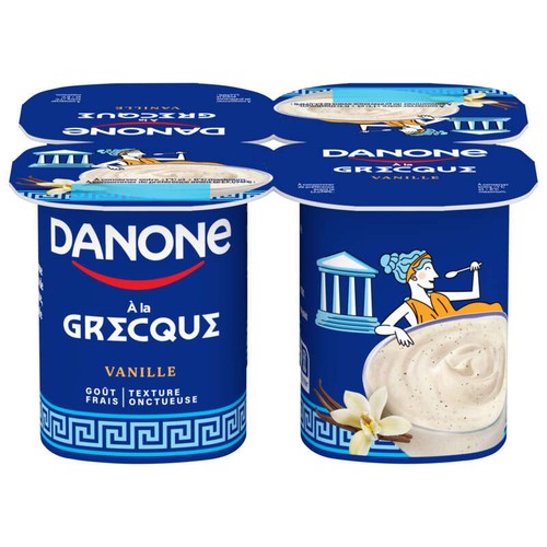 Danone Yaourt à la grecque Vanille 4x110g