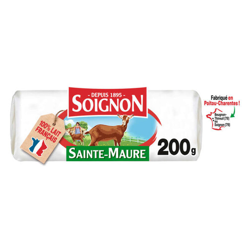 Soignon Sainte Maure Fromage De Chèvre 200g