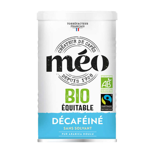Meo Café décaféiné moulu sans solvan Bio 250g