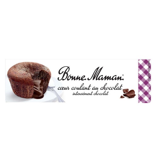 Bonne Maman Cœur Fondant Au Chocolat 2x80g