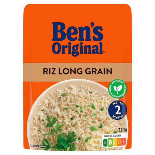 Ben'S Original riz long grain micro-ondable 220g