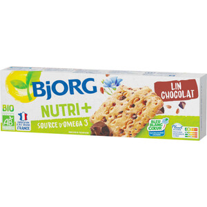 Bjorg Biscuits Au Lin Chocolat Noir, Bio 138G