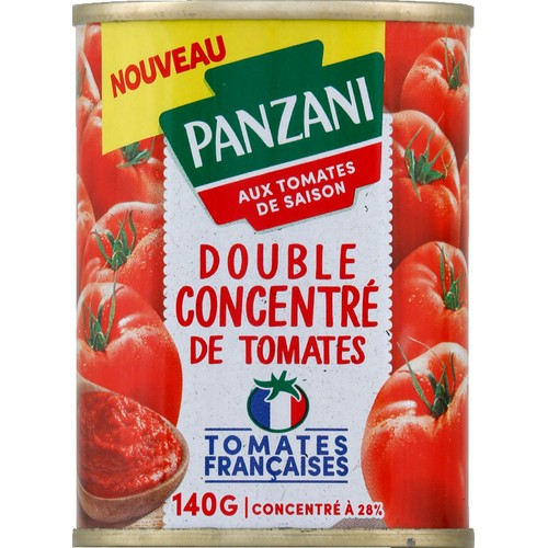 Panzani double concentrée de tomates 140g