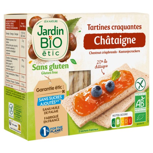 Jardin Bio Tartines Craquantes Châtaignes 150g