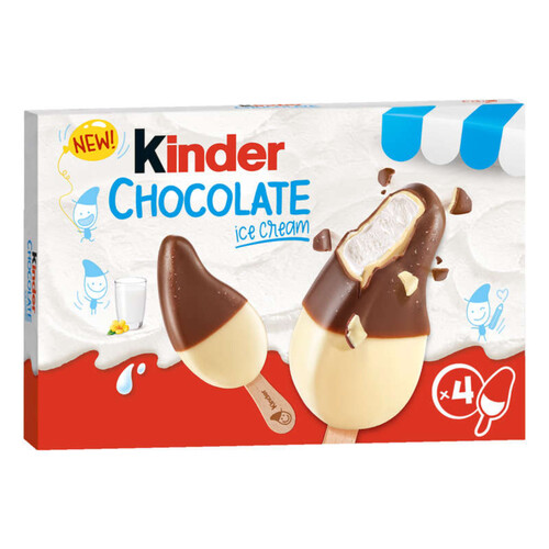 Kinder chocolat au lait ice cream x4 - 152g