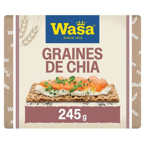 Wasa Tartine Croustillante Sensation aux graines de chia & touche de sel 245g