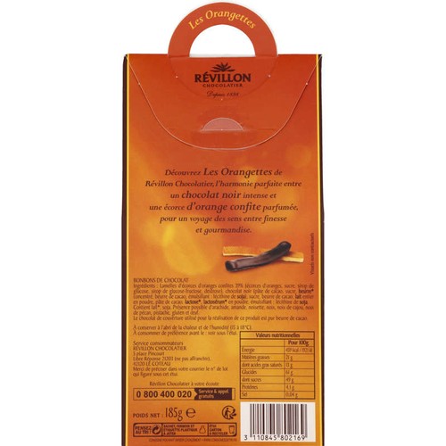 Revillon Chocolatier Orangettes 185g