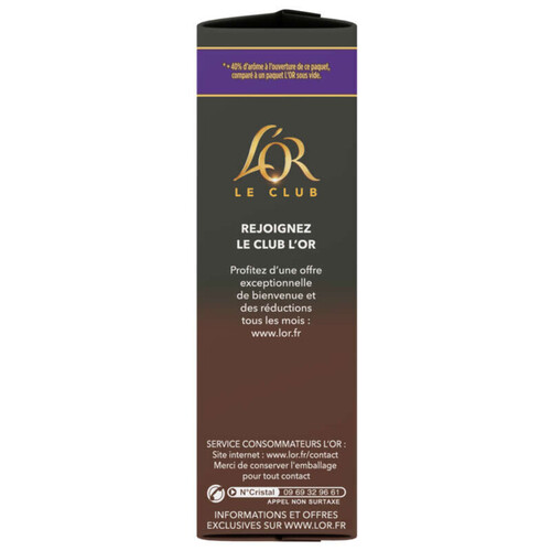 L'Or Café moulu Intense 100% Arabica intensité 7 250g