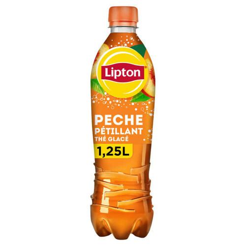 Lipton Pèche pétillant Thé Glacé 1.25l