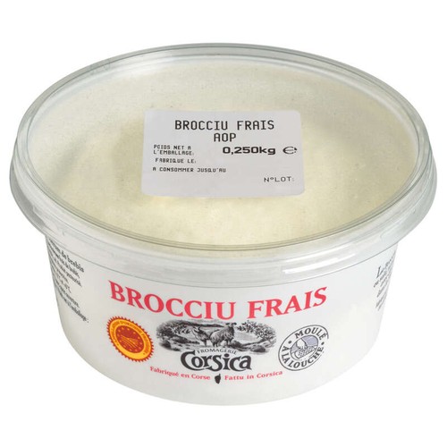 Corsica brocciu aop, lait de brebis pasteurisé 250g