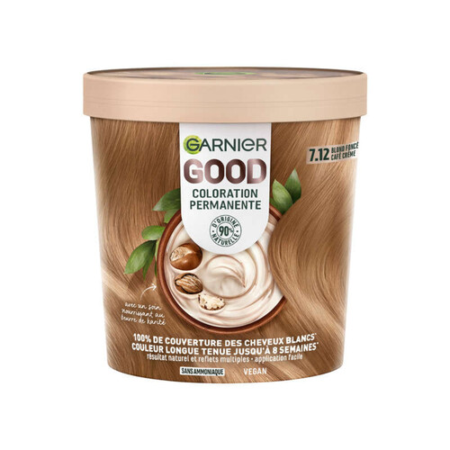 Garnier Good coloration Permanant 7.12 blond foncé Café crème