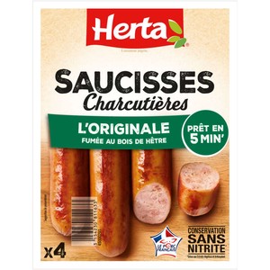 Herta Saucisses Charcutières l'Originale x4 280g