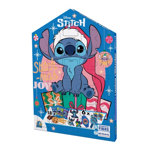 Disney Stitch Calendrier de l'avent Choco biscuit 100g