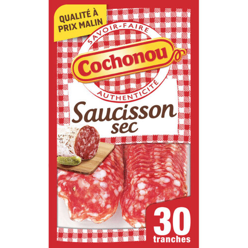Cochonou Saucisson Sec 30 Tranches Fines 93G