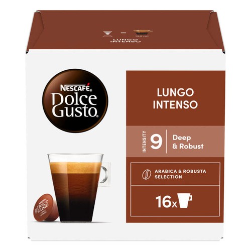 Nescafé Dolce Gusto Café Lungo Intenso Intensité 9,16 Capsules 144g