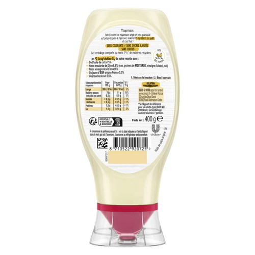 Amora Mayonnaise de Dijon 400g