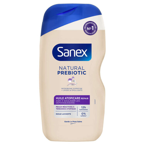 Sanex gel douche natural prebiotic huile atopicare 400ml