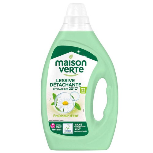 Maison Verte Lessive Fraîcheur d'été 33 Lavages