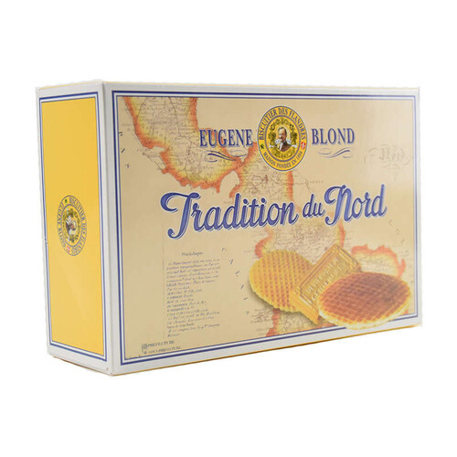 Biscuiterie Eugène Blond Coffret Gaufrette Assortie Tradition du Nord 560g