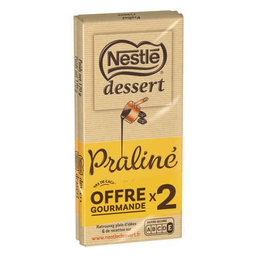 Nestlé Dessert Chocolat Praliné 2x170g