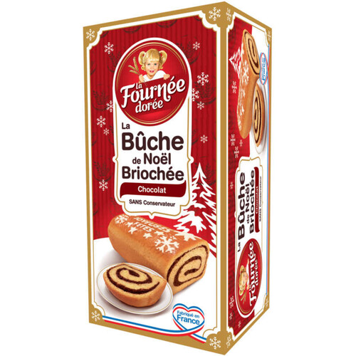 La fournée dorée La Bûche de Noël Briochée Chocolat 400g