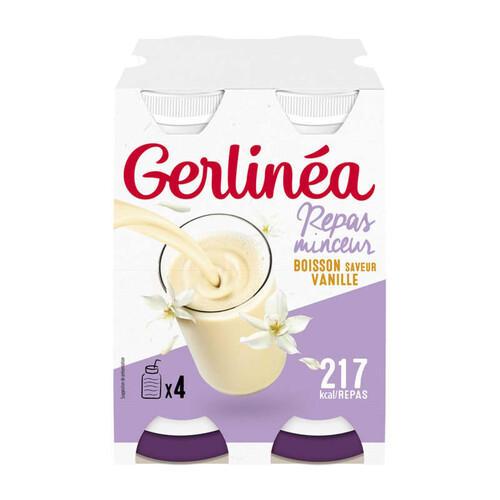 Gerlinéa Repas à boire saveur vanille 4x236ml