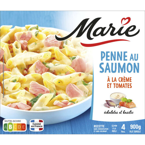 Marie Penne Au Saumon À La Crème, Tomates Et Basilic 900g