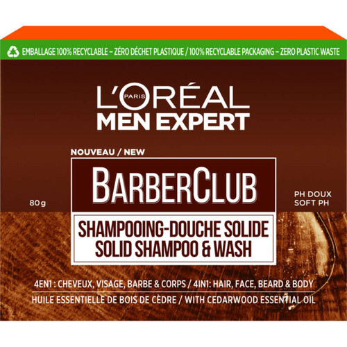Men Expert Shampoing-Douche Solide Barber Club 80g