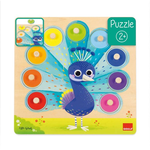 Dujardin Puzzle à encastrement paon