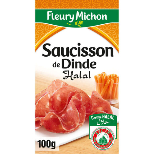 Fleury Michon Saucisson de Dinde Halal 100g