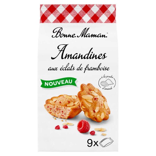 Bonne Maman Amandines aux éclats de framboise x9