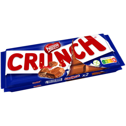 Crunch Tablette Chocolat Au Lait Et Céréales Croustillantes 2X100G