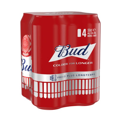 Bud can 4x50cl