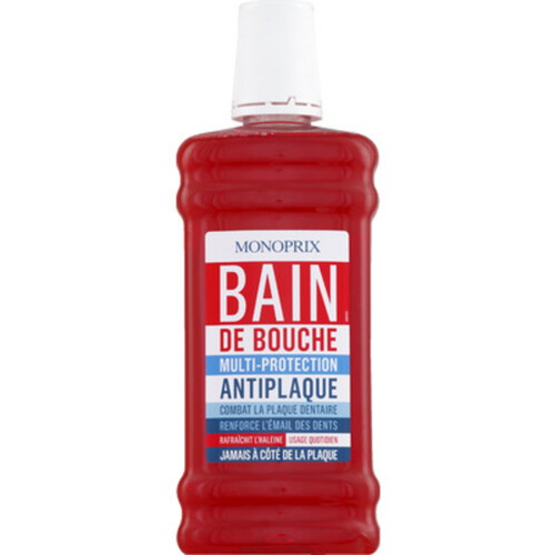 Monoprix Bain De Bouche Anti-Plaque 500Ml