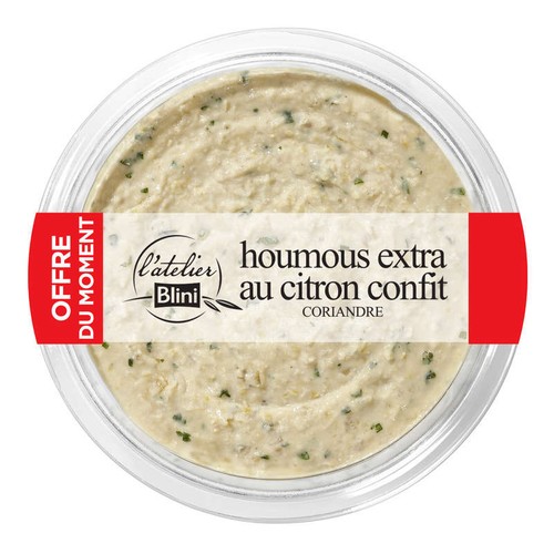 Atelier Blini Houmous Citron 215g Offre Promo