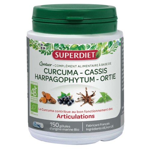 [Para] Superdiet Complément Alimentaire au Curcuma Bio 150 gélules