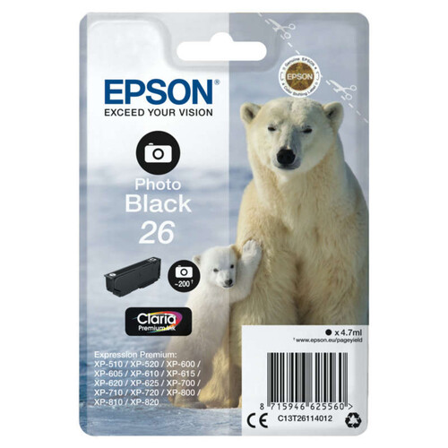 Epson Cartouche D'Encre Noire N°T2611