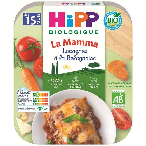 Hipp Biologique La mamma lasagnes à la bolognaise 250g