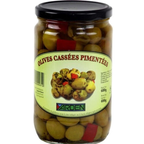 Yarden Olives Cassées Pimentées 400g